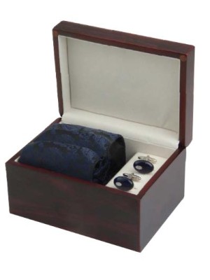 Royal Blue Executive Tie & Cufflinks Set